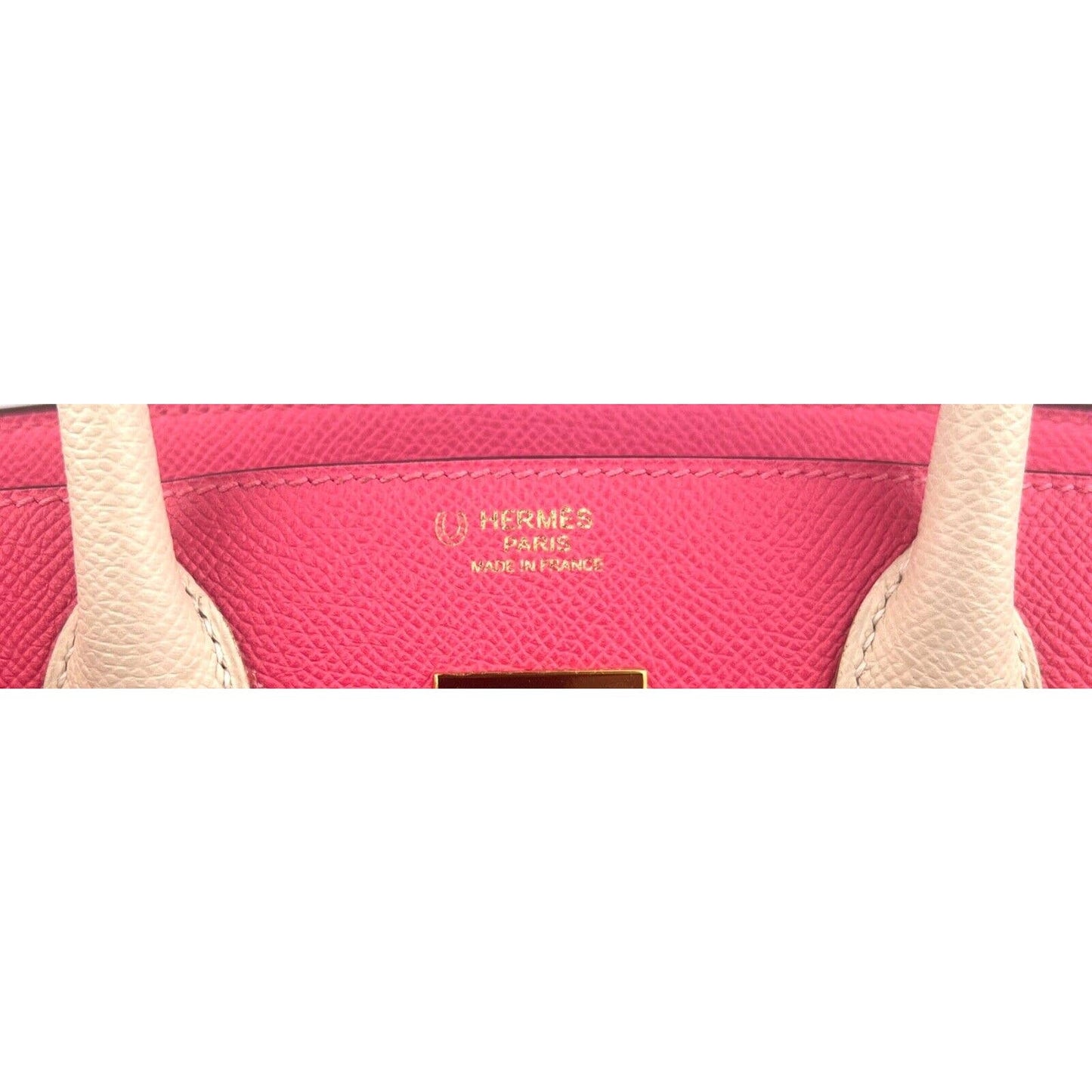 Hermes Birkin 30 Special Order Pink Rose Azalee Craie Beige White Gold Hardware