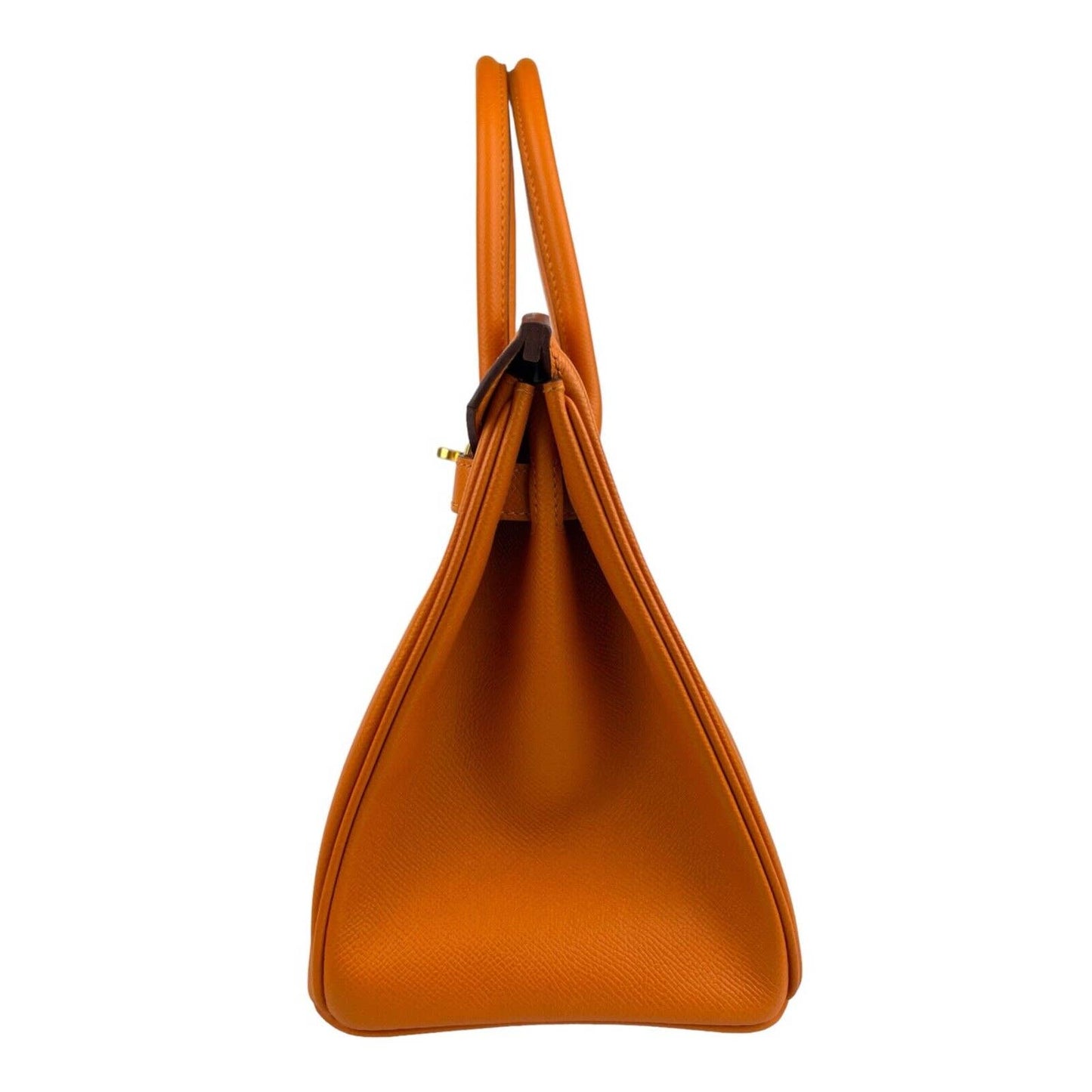 Hermès Birkin 30 Orange Apricot Epsom Leather Gold Hardware Handbag Bag 2019