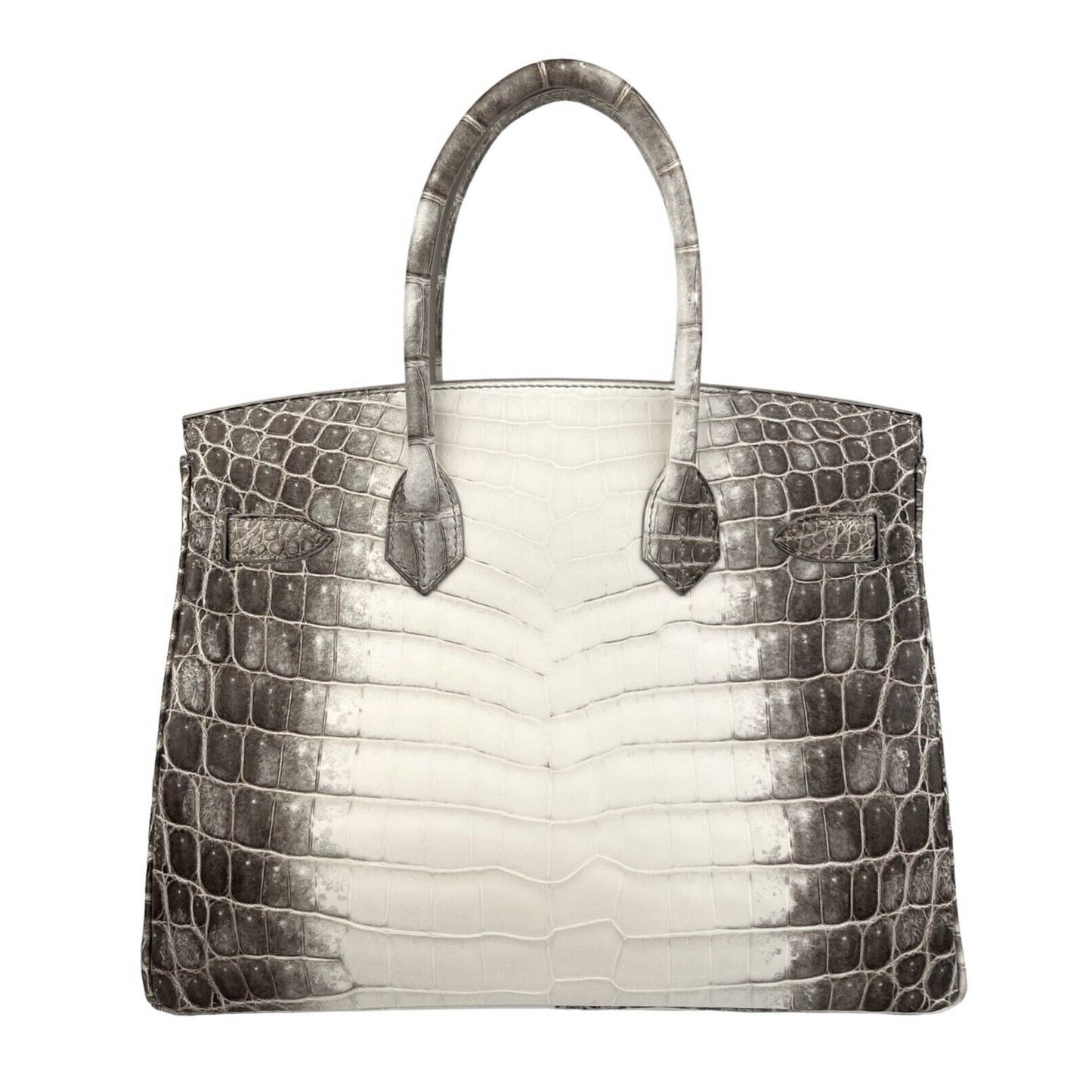 Hermès Matte White Himalaya Niloticus Crocodile Birkin 30 PHW