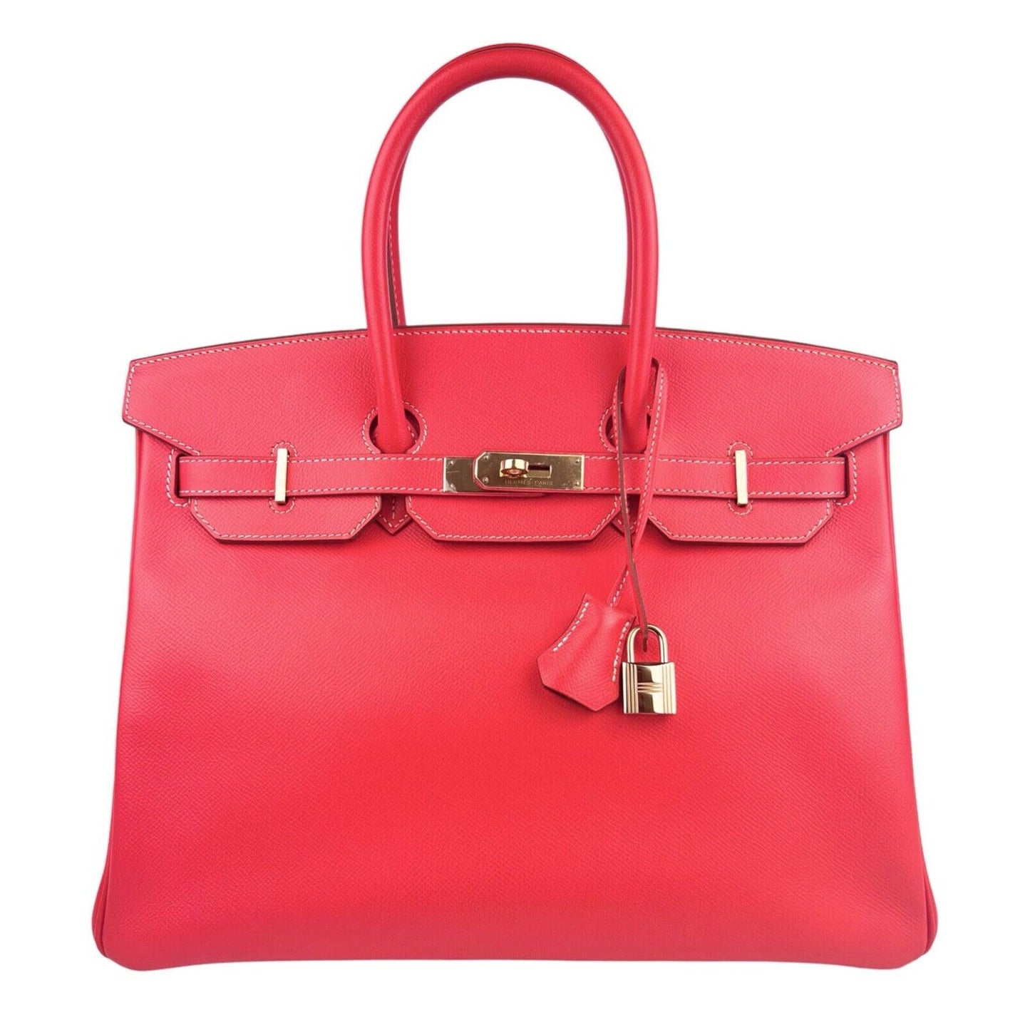 Hermes Birkin 35 Candy Verso Rose Jaipur Pink Gold Epsom Leather Gold – Lux  Addicts