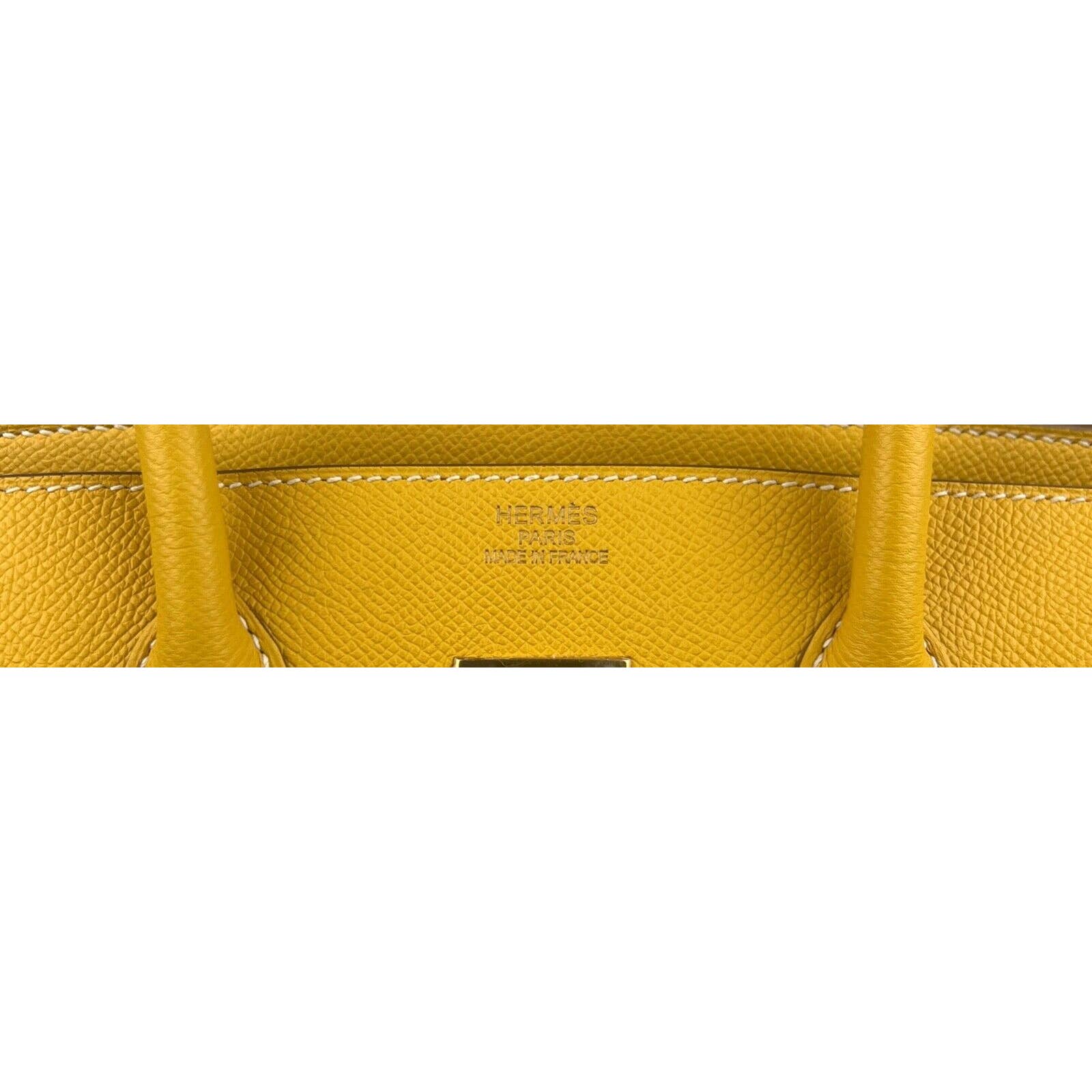 Hermes Candy Birkin Bag Epsom 30 Yellow