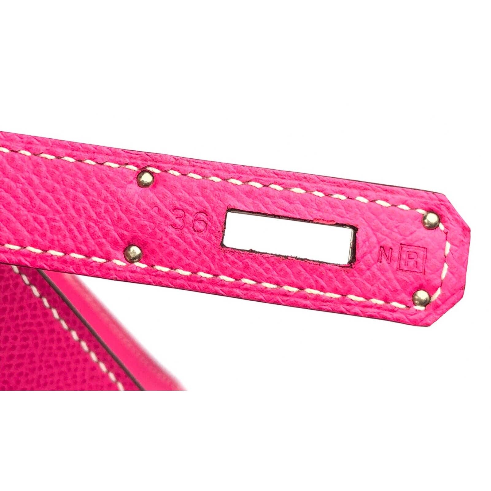 Hermes Kelly Bag 28cm Rose Tyrien Pink Ostrich Palladium Hardware