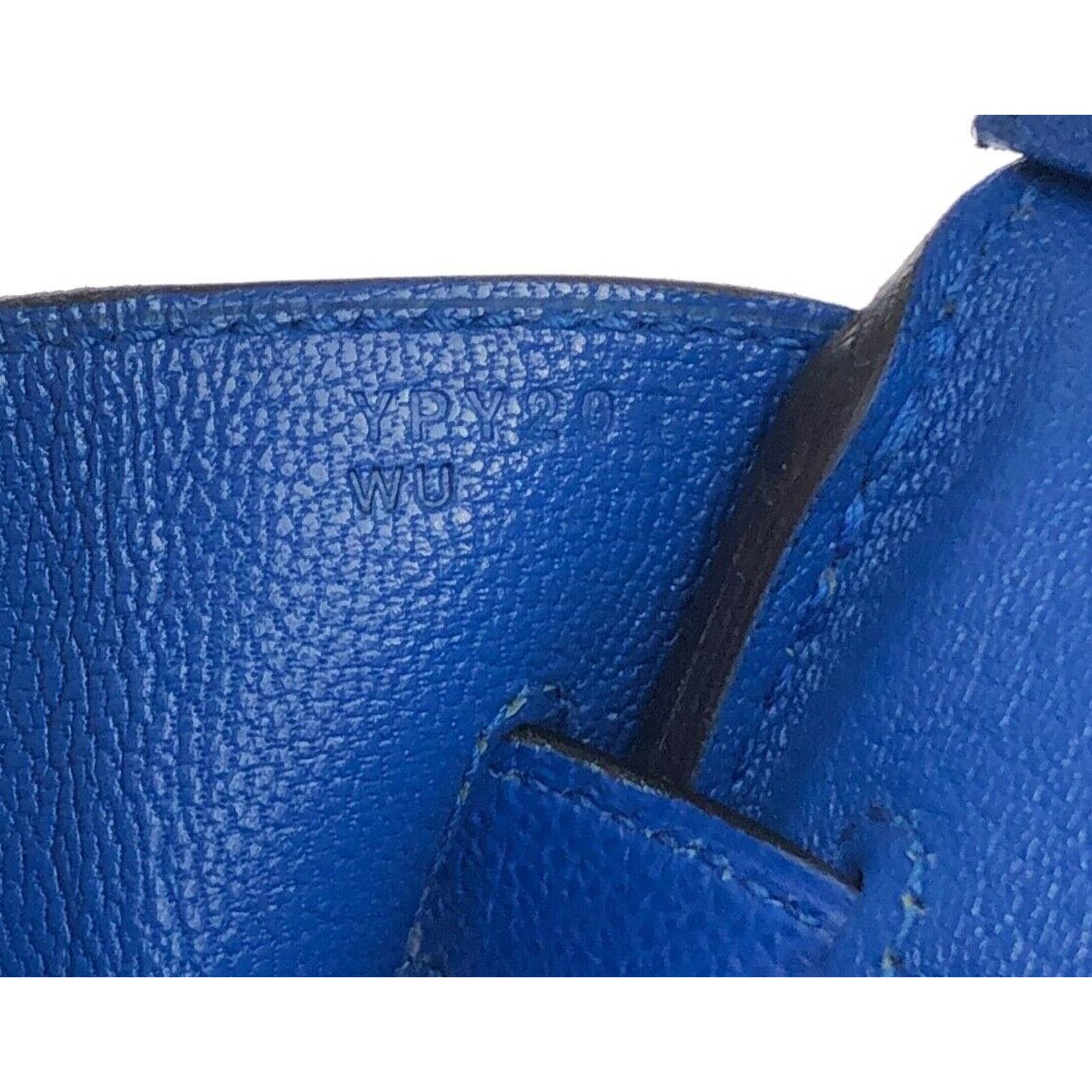 Hermes Birkin 30 Bleu Zellige Epsom Palladium Hardware #D