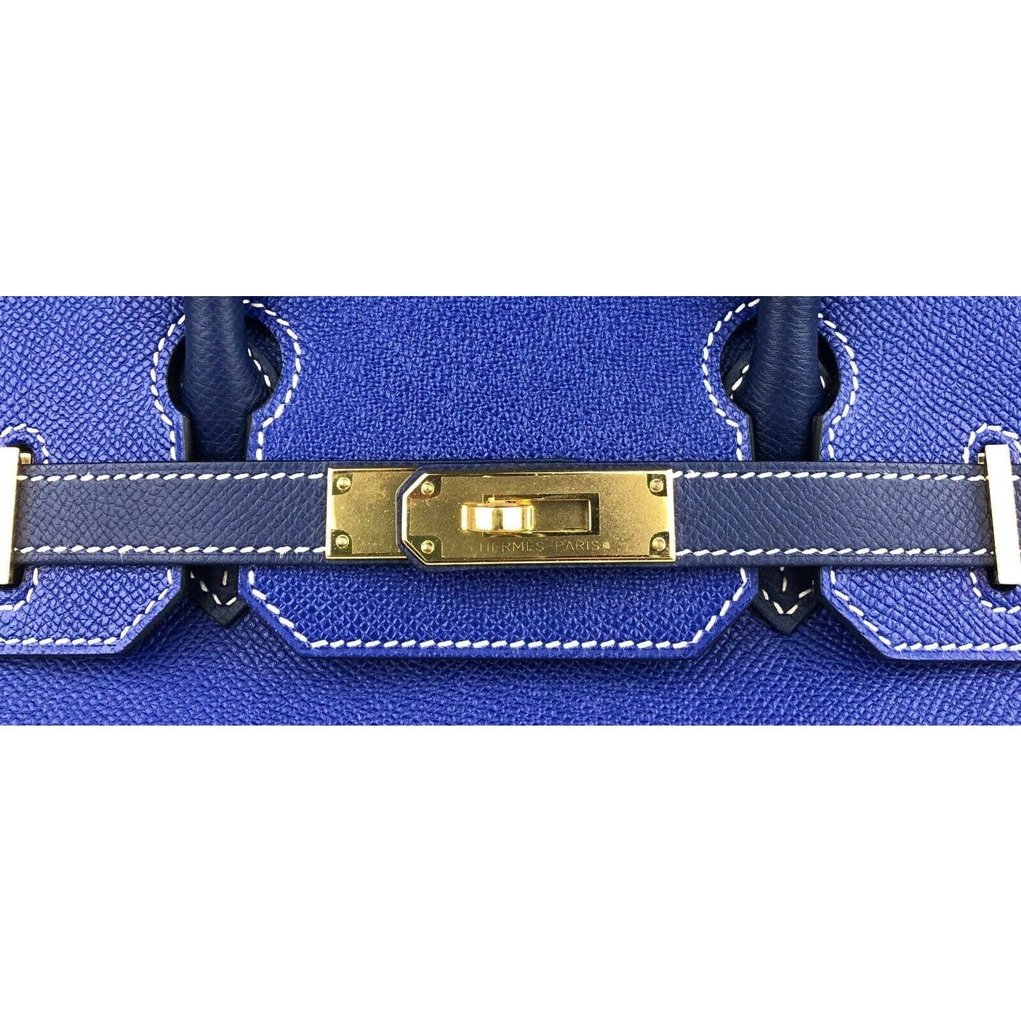 Hermes Birkin 30 Special Order Blue Electric Blue Sapphire Epsom Gold Hardware