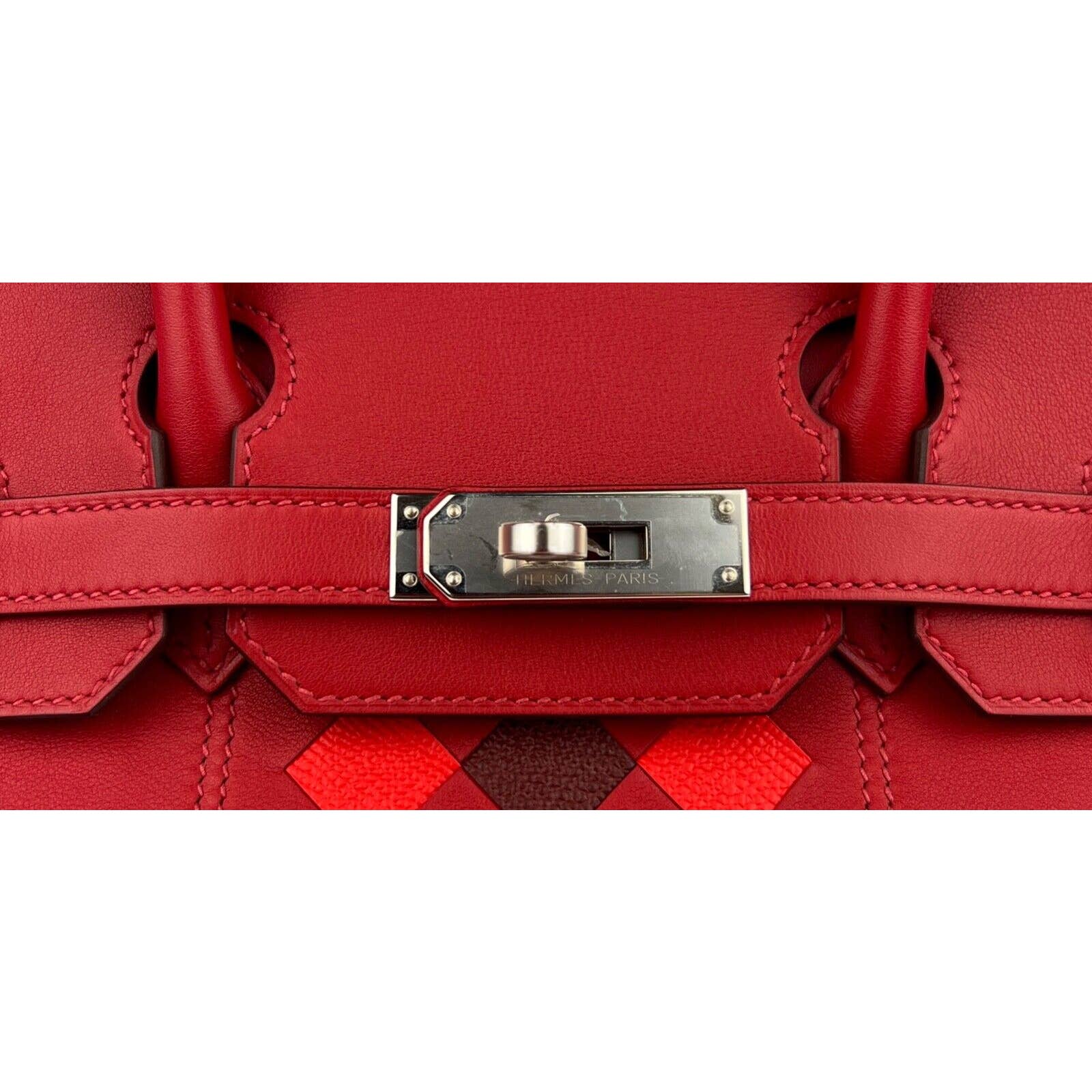 Hermes Birkin 30 Bag Rouge Casaque Epsom Leather with Palladium Hardware
