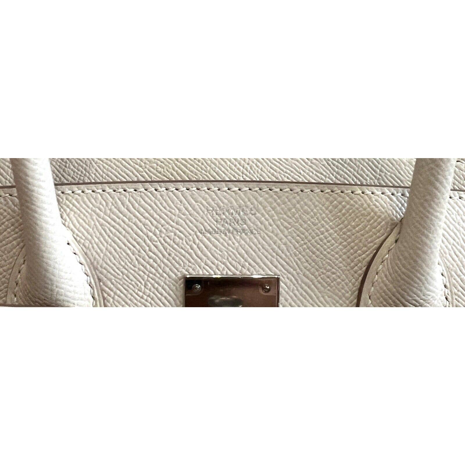 Hermes Birkin 30 Craie White Epsom Leather Palladium Hardware – Lux Addicts