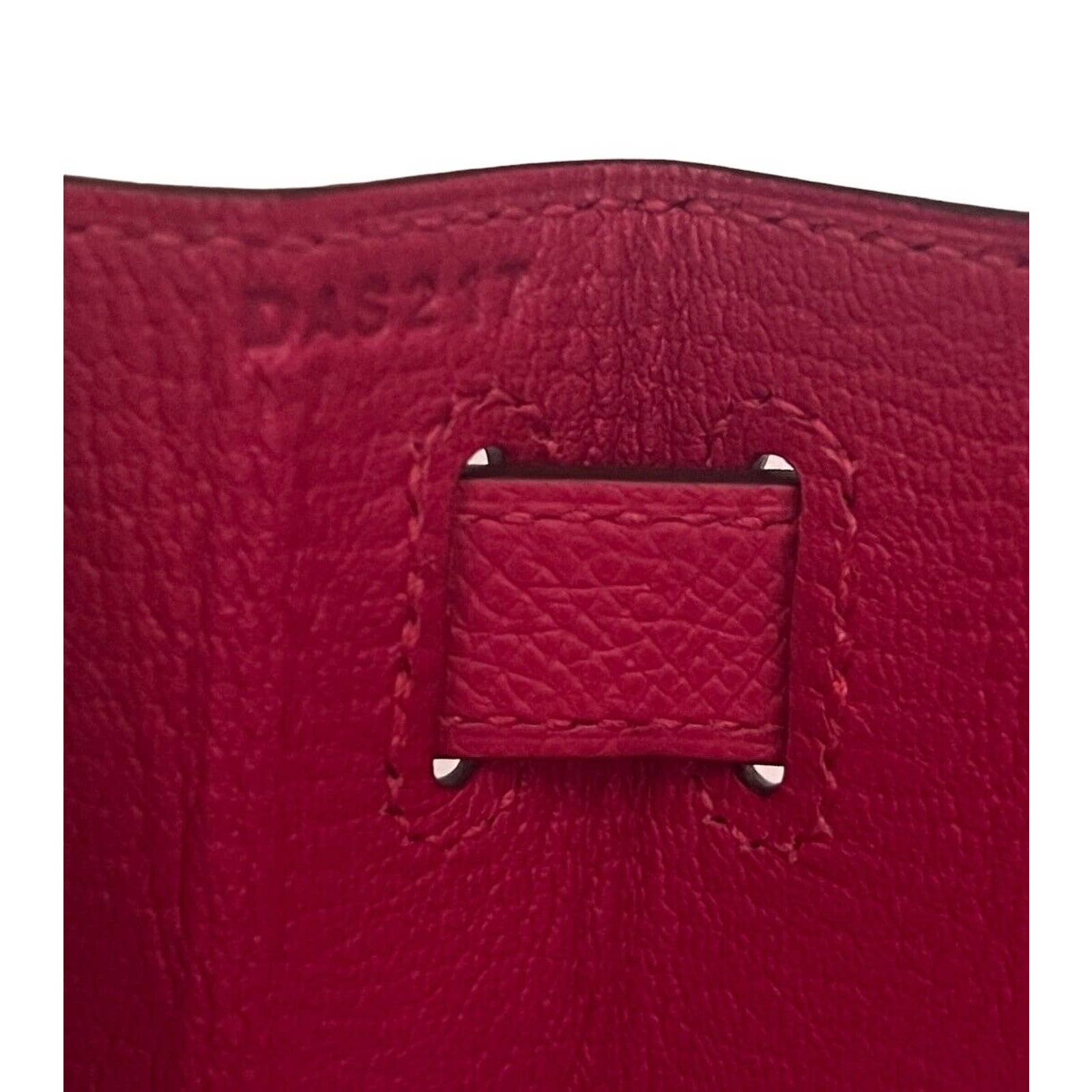 Hermes Kelly Sellier 28 Bag Ostrich Rare Rose Tyrien Pink Palladium Hardware  at 1stDibs