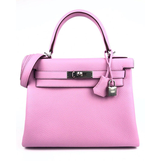 Hermes Kelly 28 Mauve Sylvester Pink Palladium Hardware 2022 U Stamp