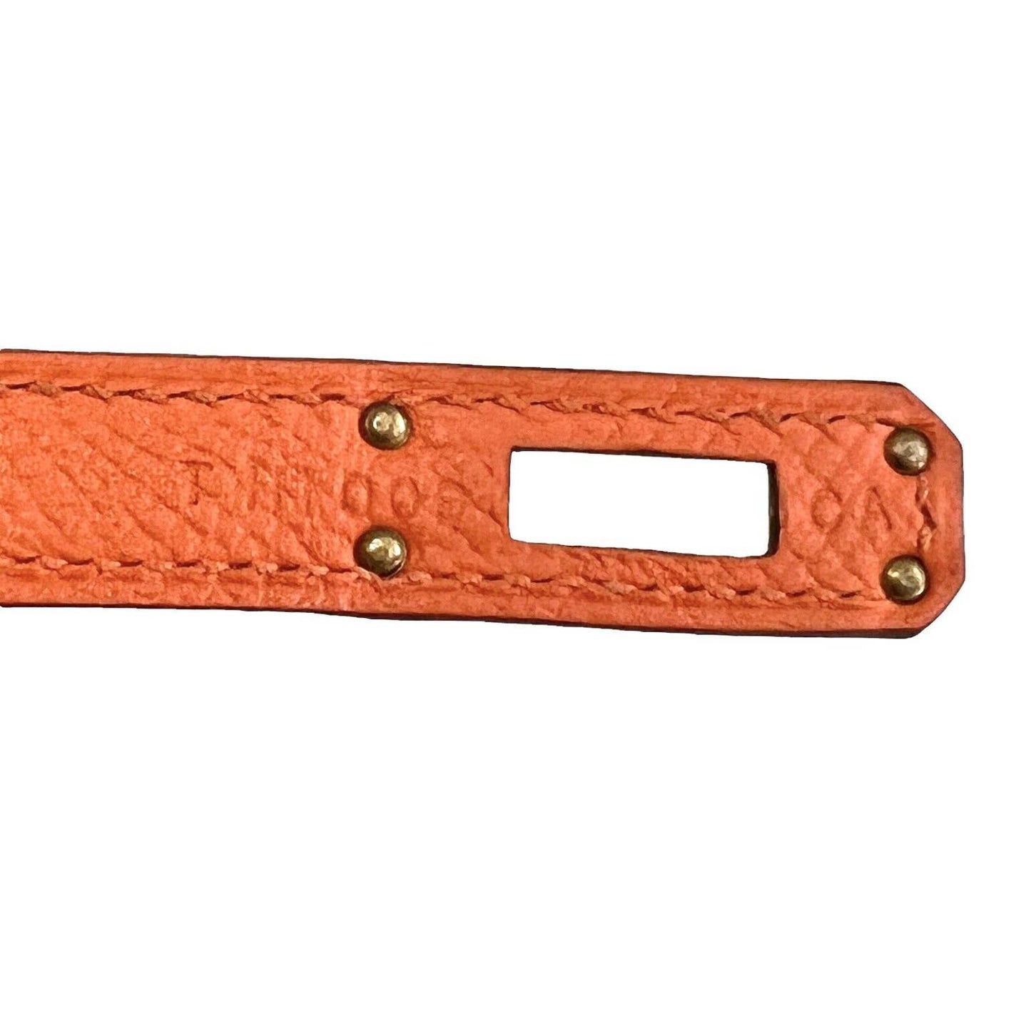 Hermes Kelly 25 Orange Sellier Epsom Leather Shoulder Bag Gold Hardware