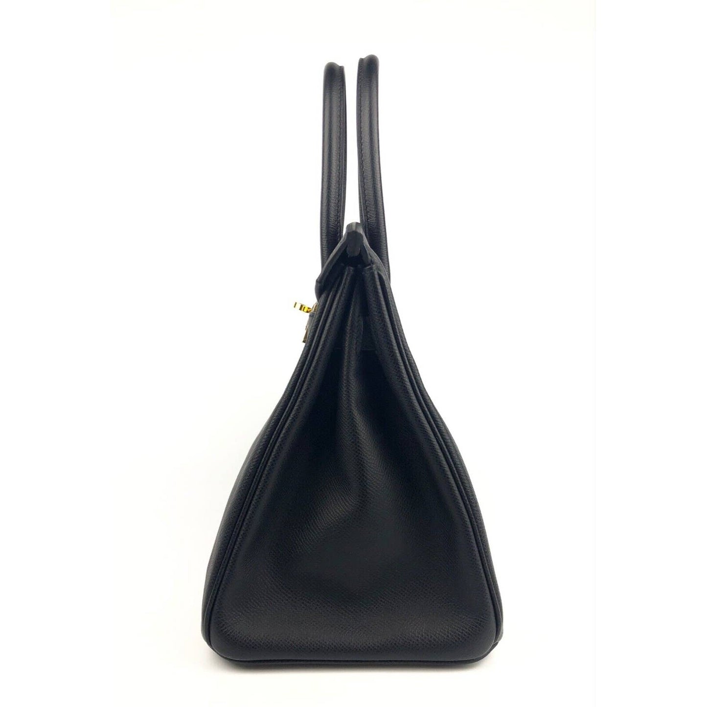 Hermes Birkin 30 Black Epsom Leather Gold Hardware Bag Handbag 2022